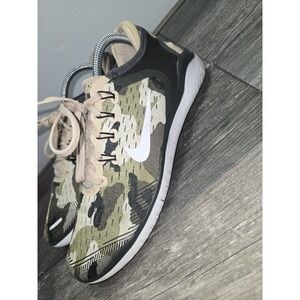 Nike Free RN 2018 GPX Camo Running Shoes Sequoia White Men's Size 9